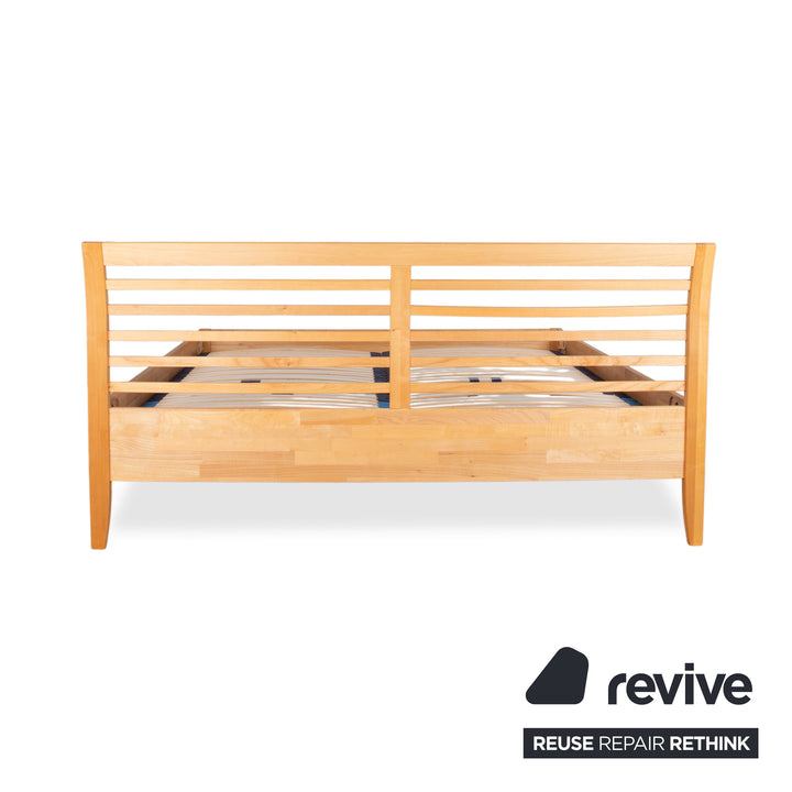 Team 7 Holz Bett Braun Schlafzimmer