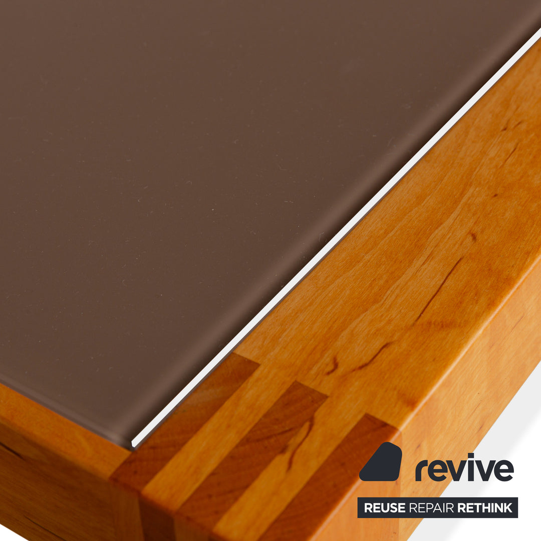 Team 7 wooden coffee table brown alder wood