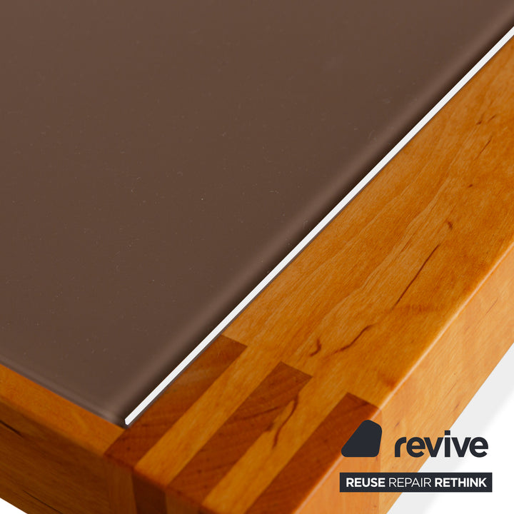 Team 7 wooden coffee table brown alder wood