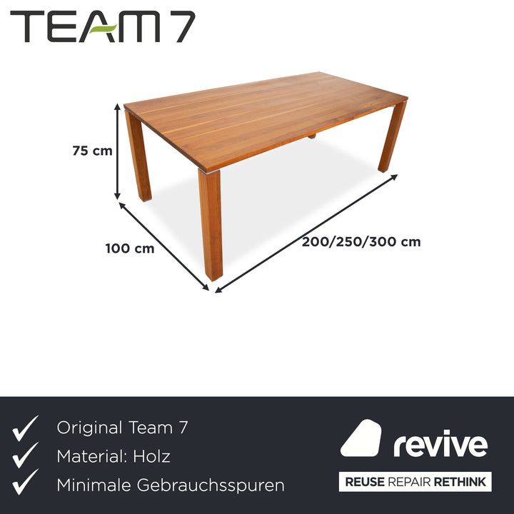Table de salle à manger extensible en bois marron Team 7