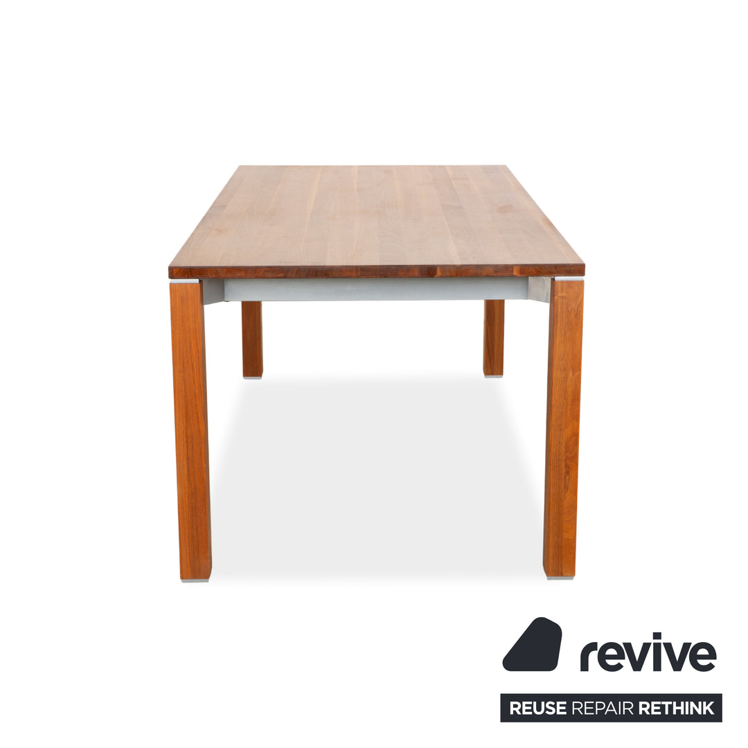 Table de salle à manger extensible en bois marron Team 7
