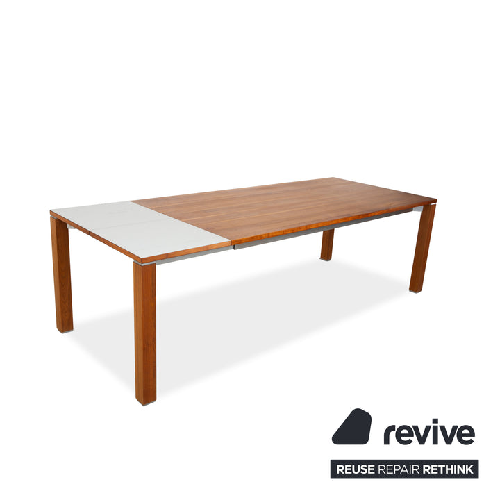 Table de salle à manger extensible en bois marron Team 7