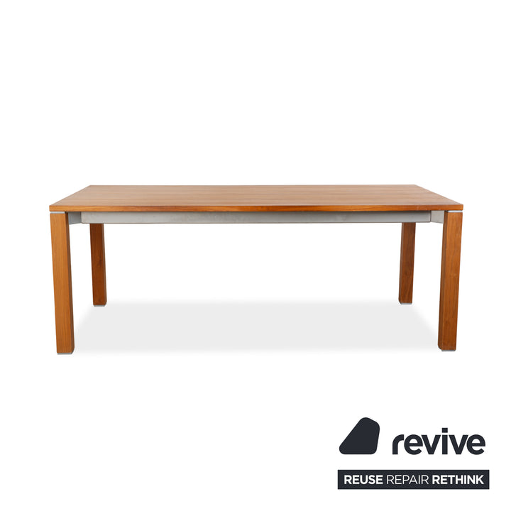 Table de salle à manger extensible en bois marron Team 7