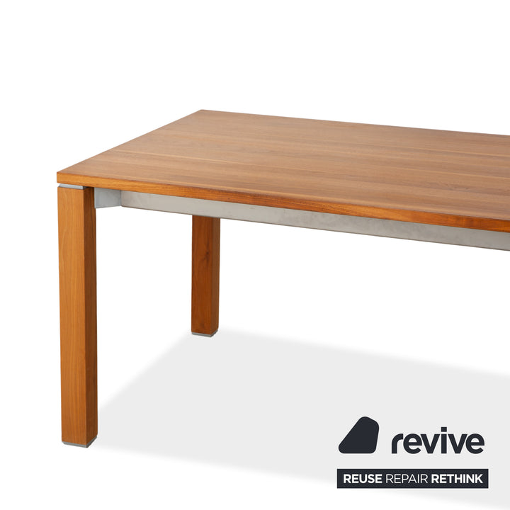 Table de salle à manger extensible en bois marron Team 7
