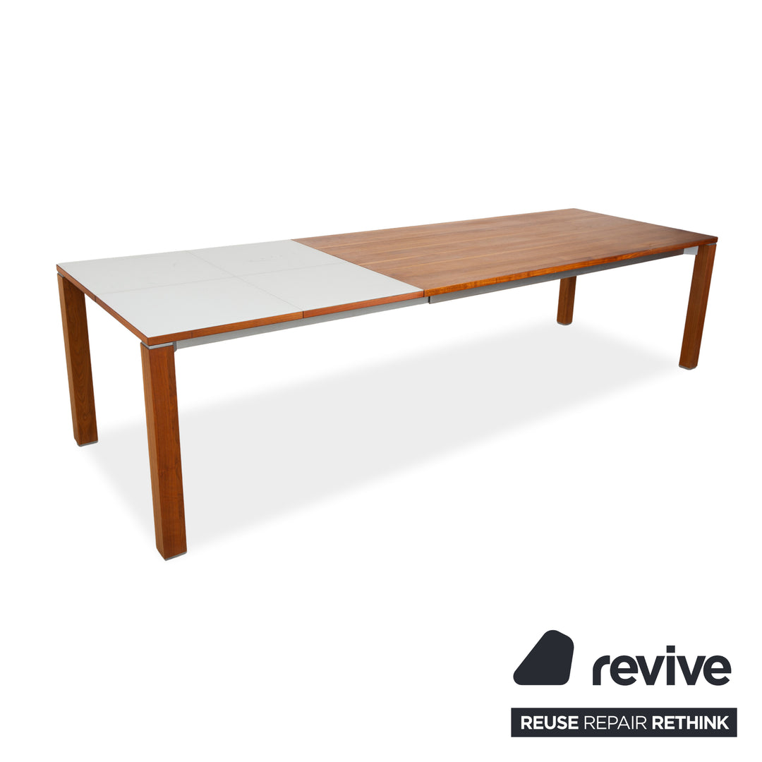 Table de salle à manger extensible en bois marron Team 7
