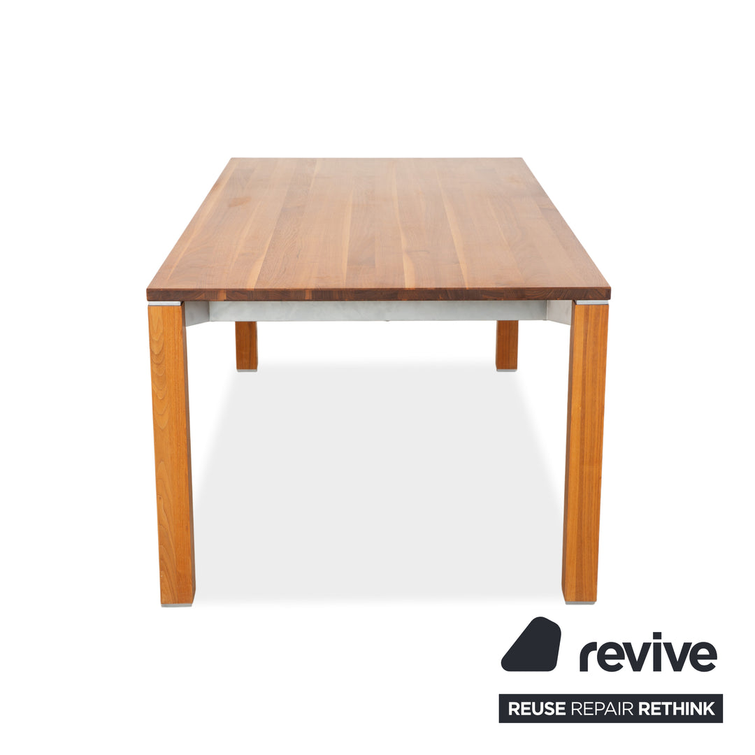 Table de salle à manger extensible en bois marron Team 7
