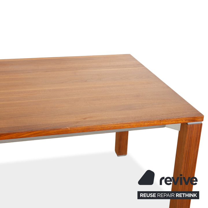 Table de salle à manger extensible en bois marron Team 7