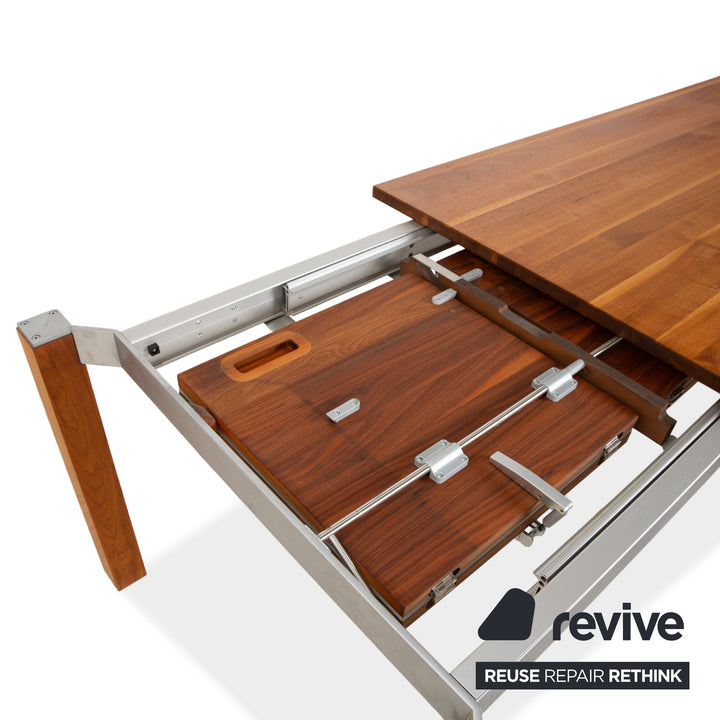 Table de salle à manger extensible en bois marron Team 7