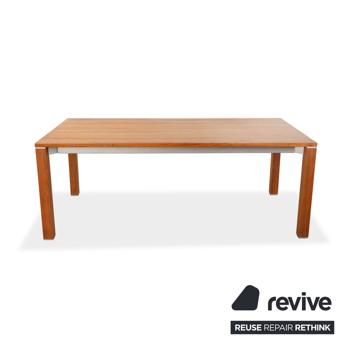 Table de salle à manger extensible en bois marron Team 7