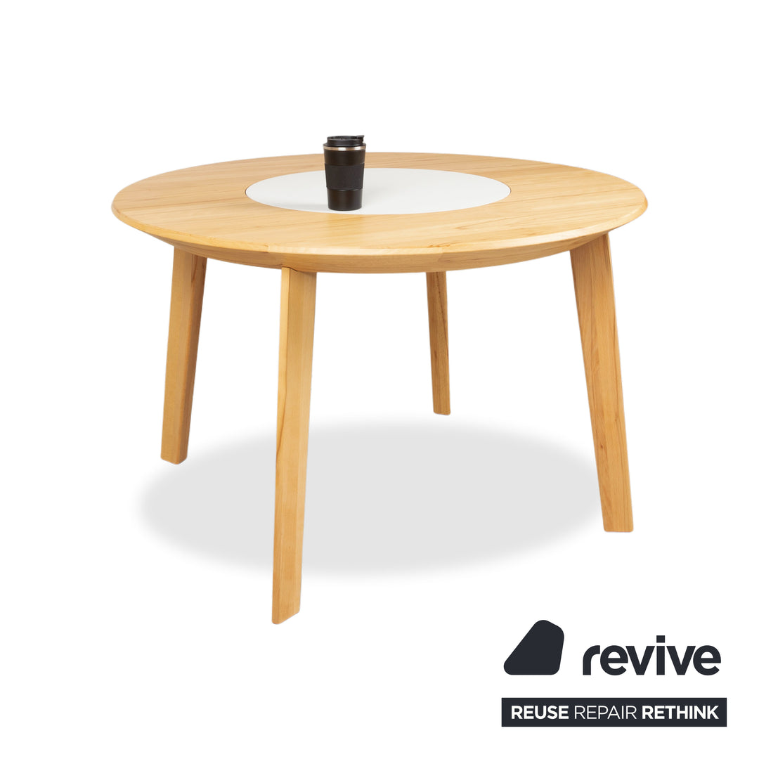 Team 7 Miro Holz Esstisch Braun Drehteller 120 x 120 cm