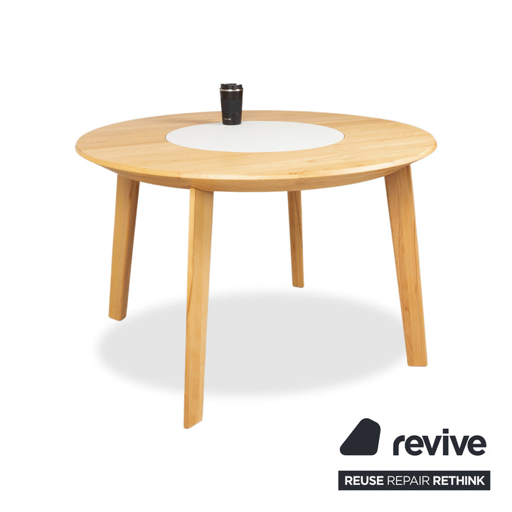 Team 7 Miro Holz Esstisch Braun Drehteller 120 x 120 cm