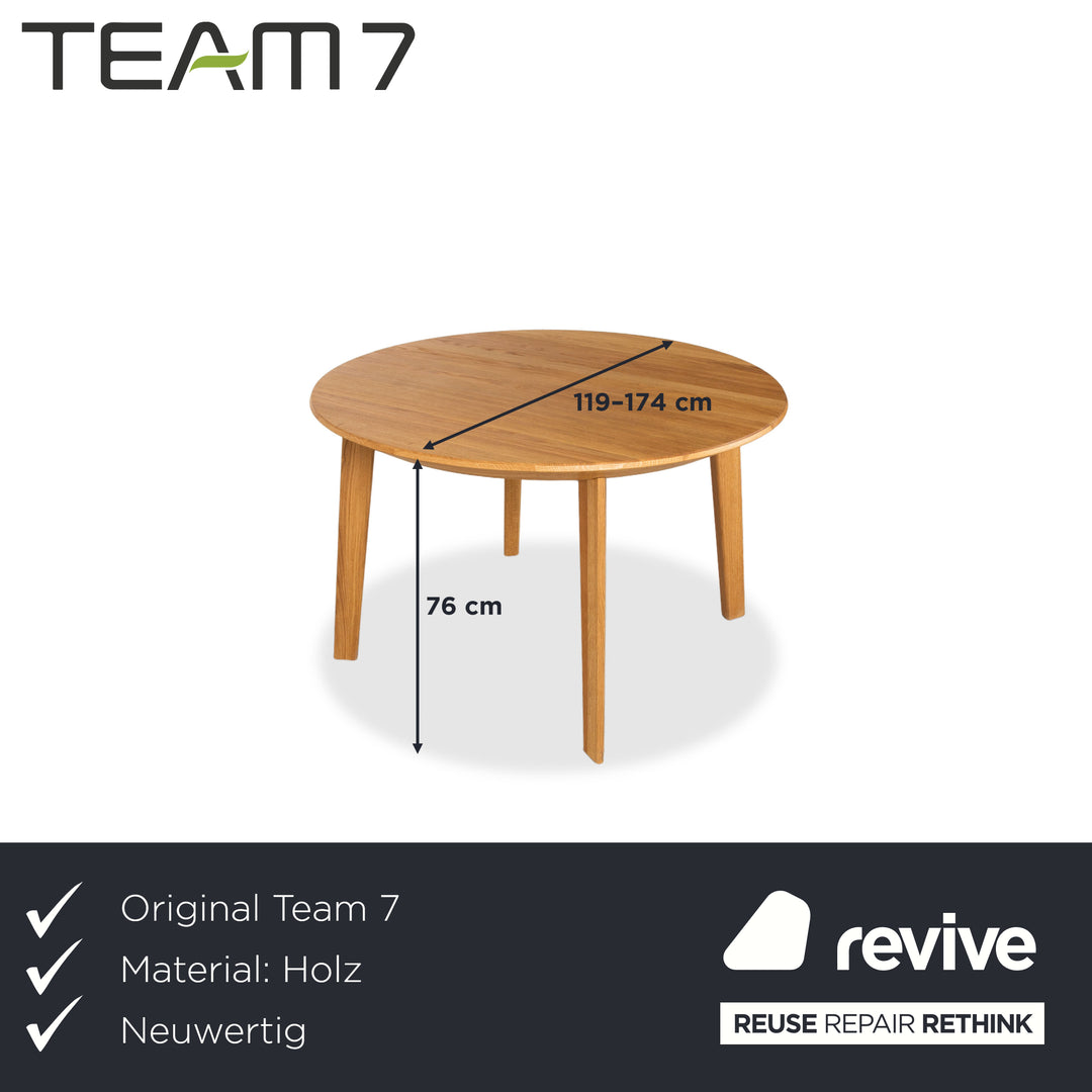 Team 7 Miro Holz Esstisch Braun Ausziehfunktion Esszimmer