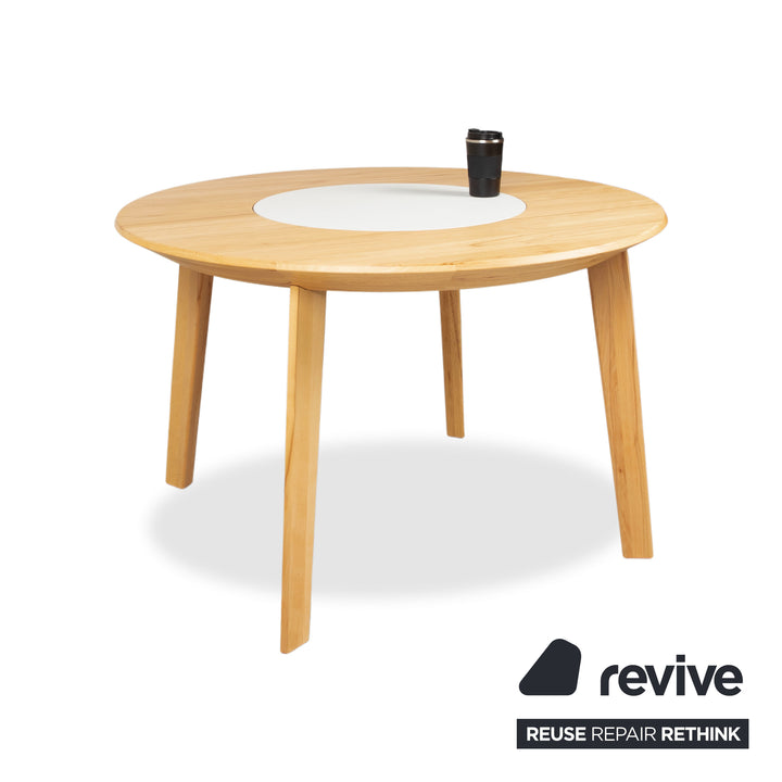 Team 7 Miro Holz Esstisch Braun Drehteller 120 x 120 cm