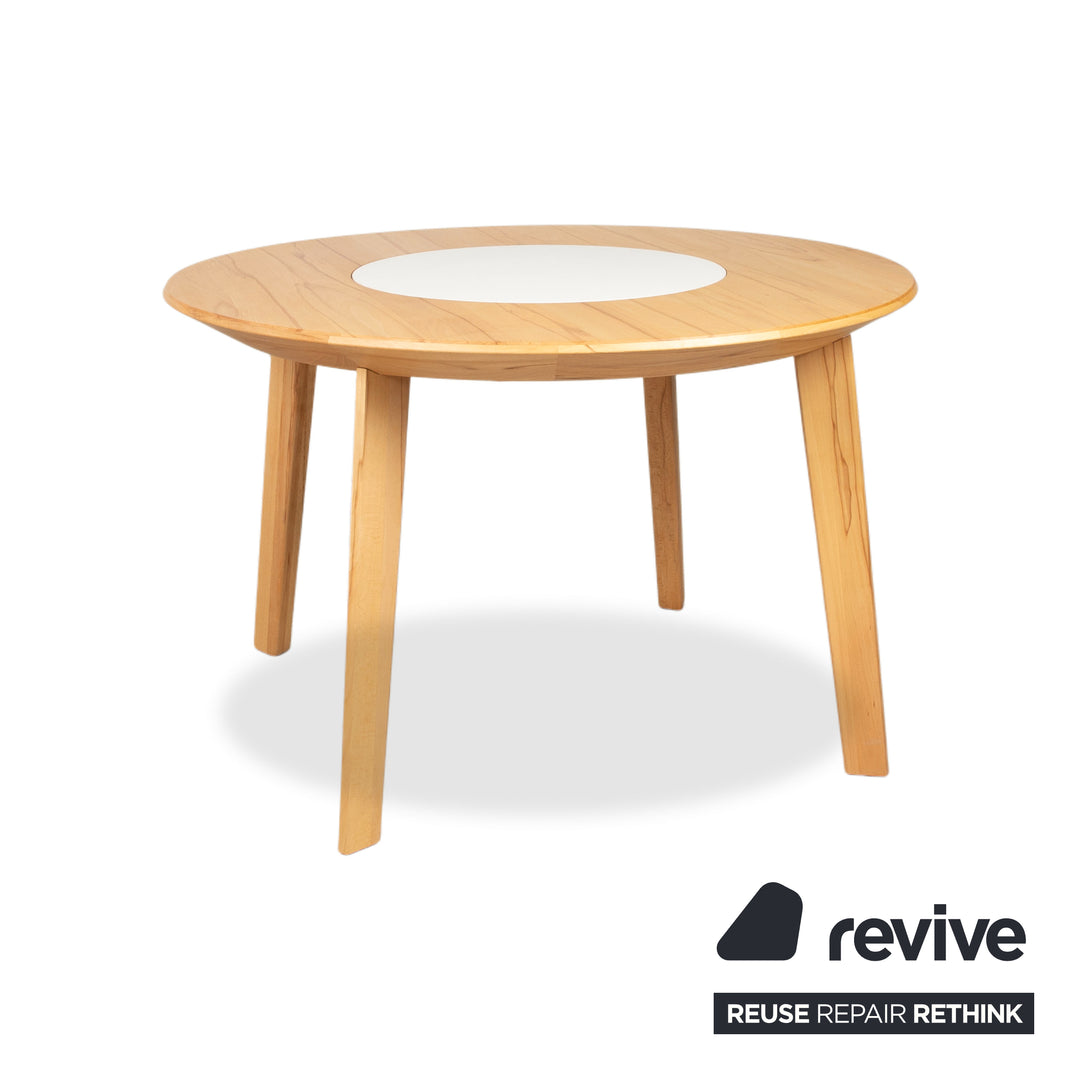 Team 7 Miro Holz Esstisch Braun Drehteller 120 x 120 cm