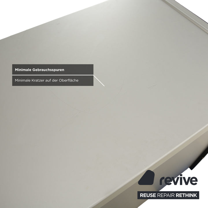 Buffet en métal gris et verre Team by Wellis