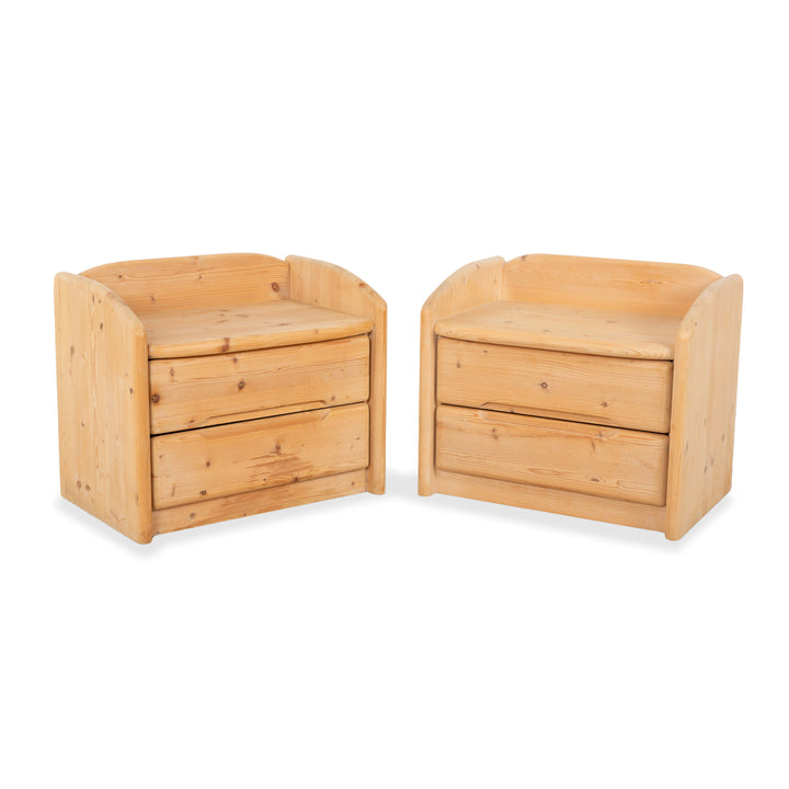 Team7 Holz 2x Nachttisch Tisch Braun