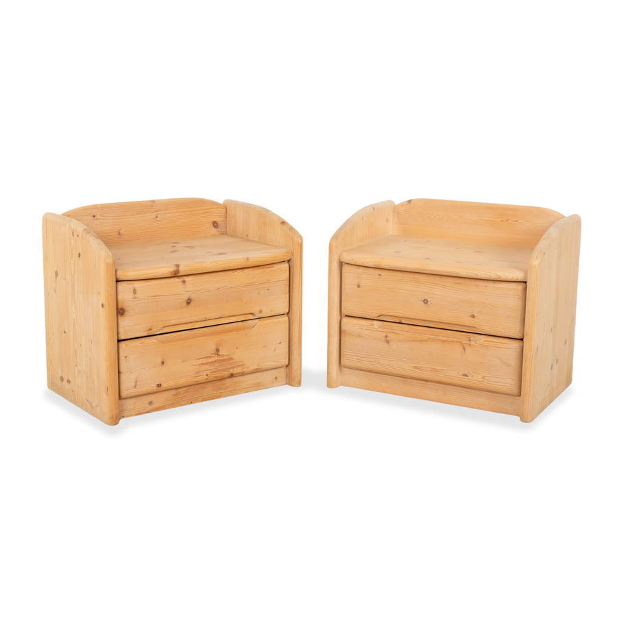 Team7 Holz 2x Nachttisch Tisch Braun