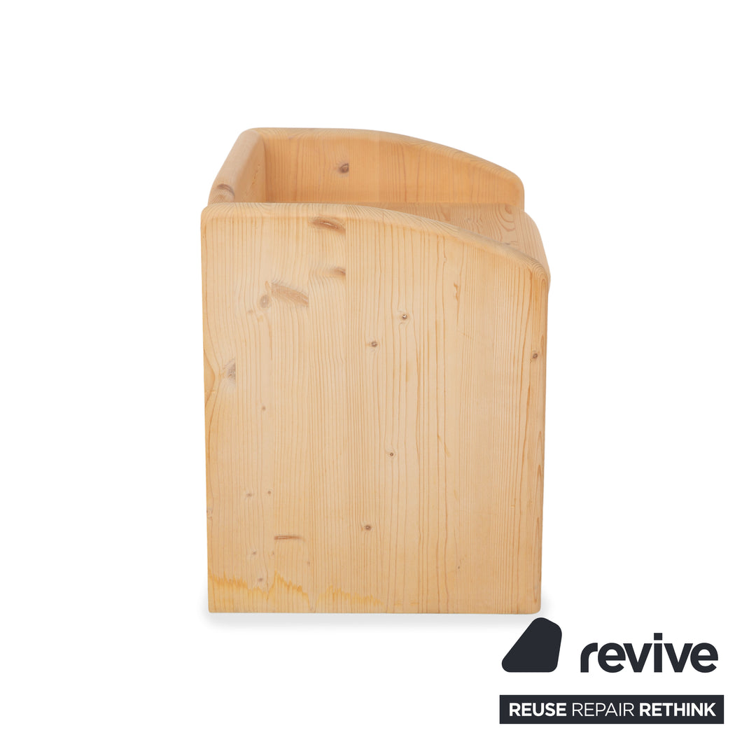 Team7 Holz Bett 2x Nachtschrank Braun 180x200 cm manuelle Funktion