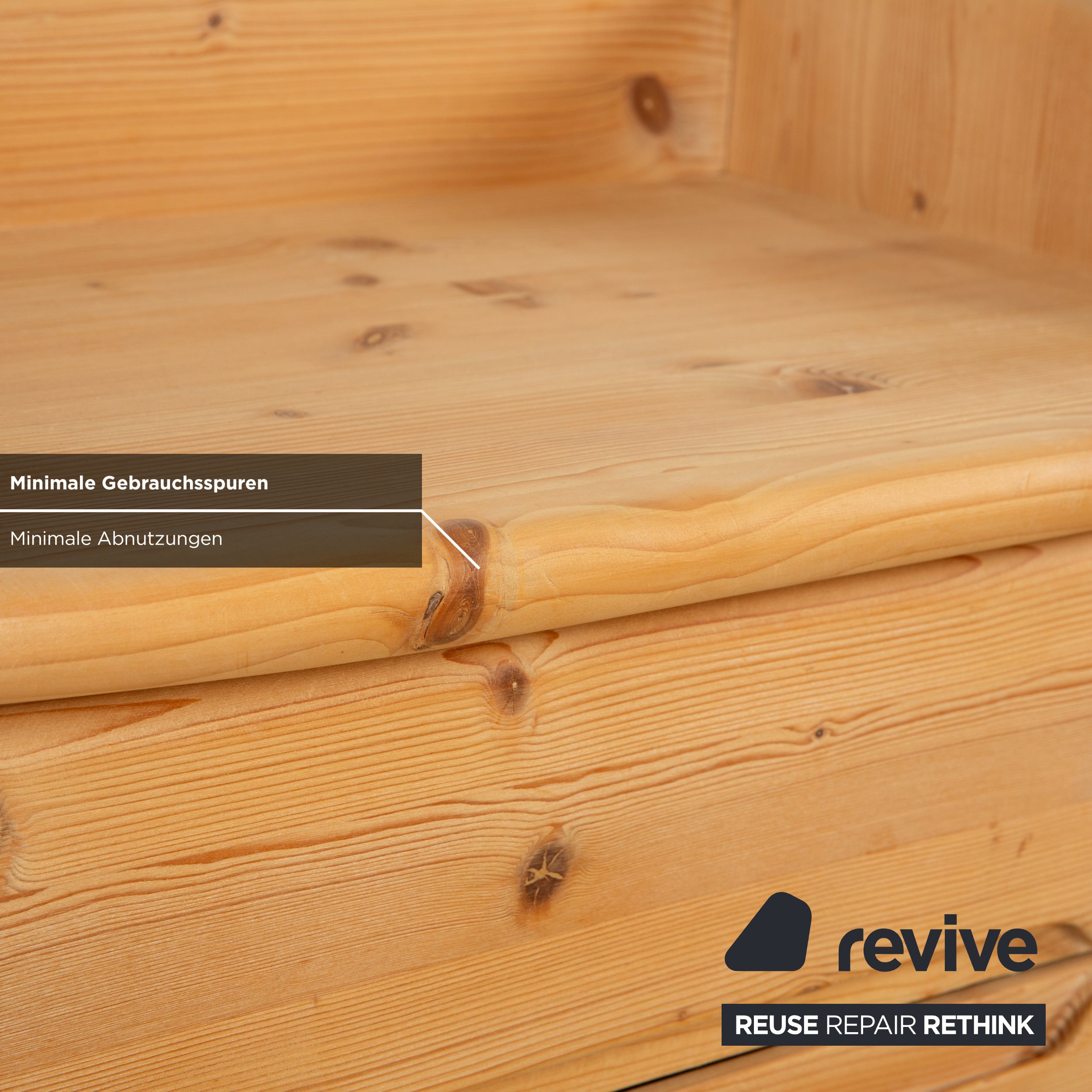 Team7 Holz Bett 2x Nachtschrank Braun 180x200 cm manuelle Funktion