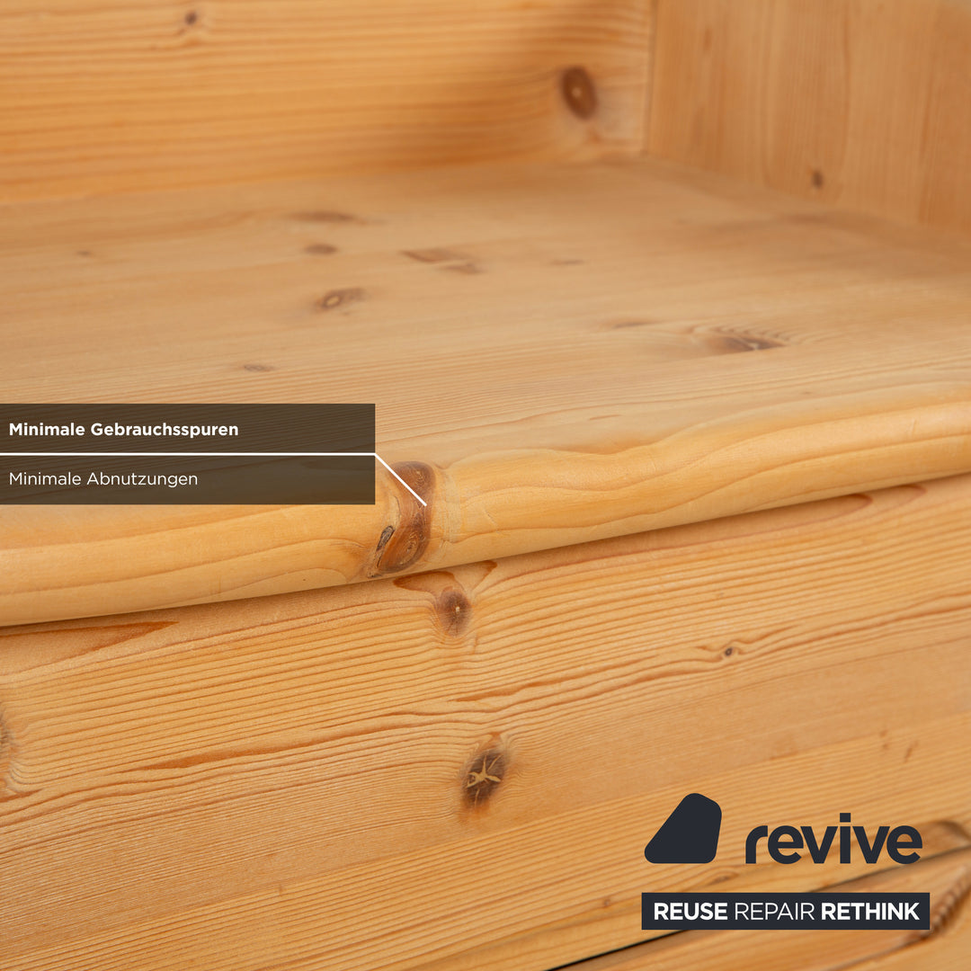 Team7 Holz Bett 2x Nachtschrank Braun 180x200 cm manuelle Funktion