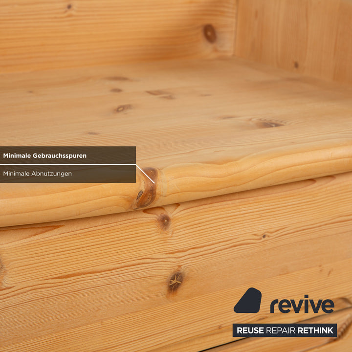 Team7 Holz Bett 2x Nachtschrank Braun 180x200 cm manuelle Funktion