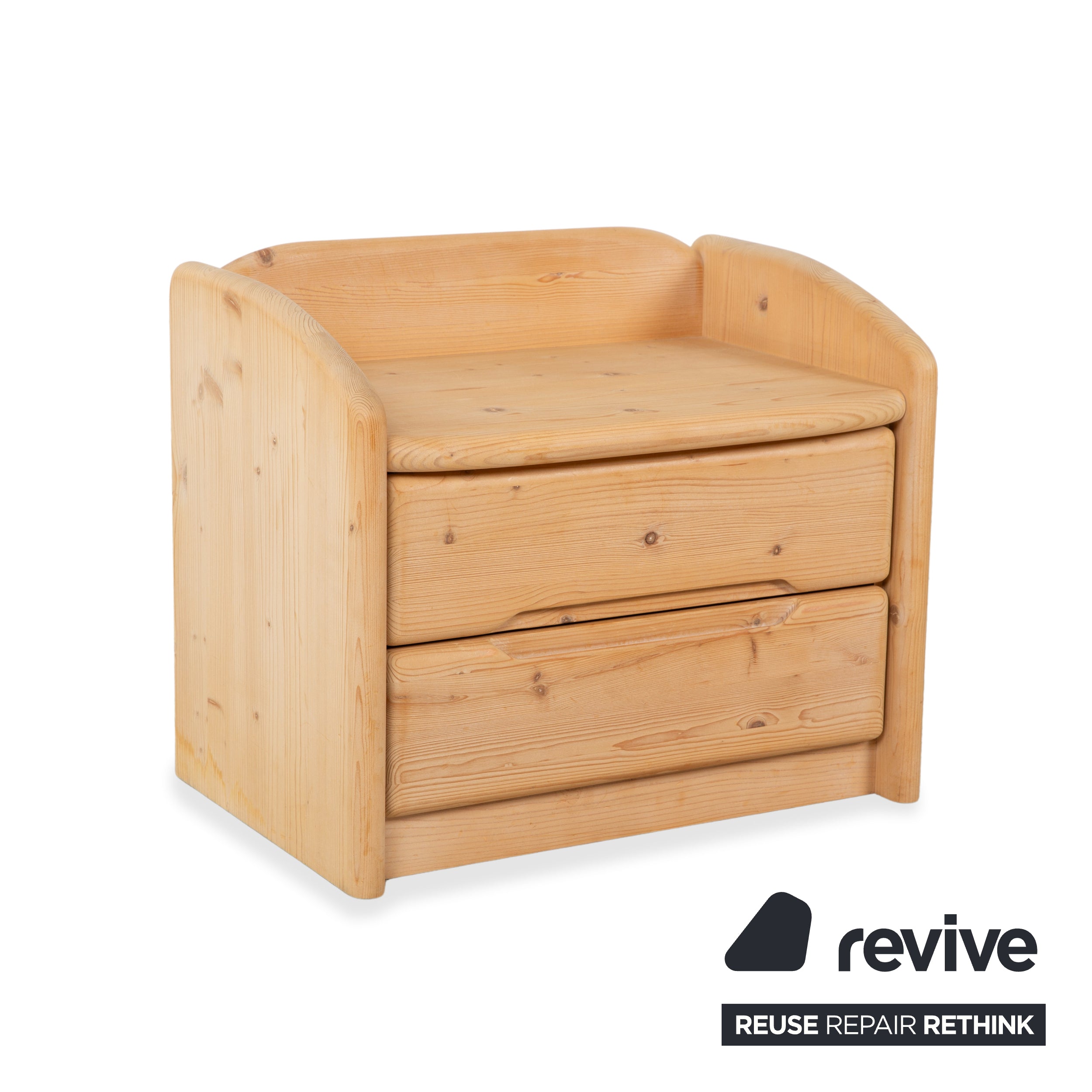 Team7 Holz Bett 2x Nachtschrank Braun 180x200 cm manuelle Funktion