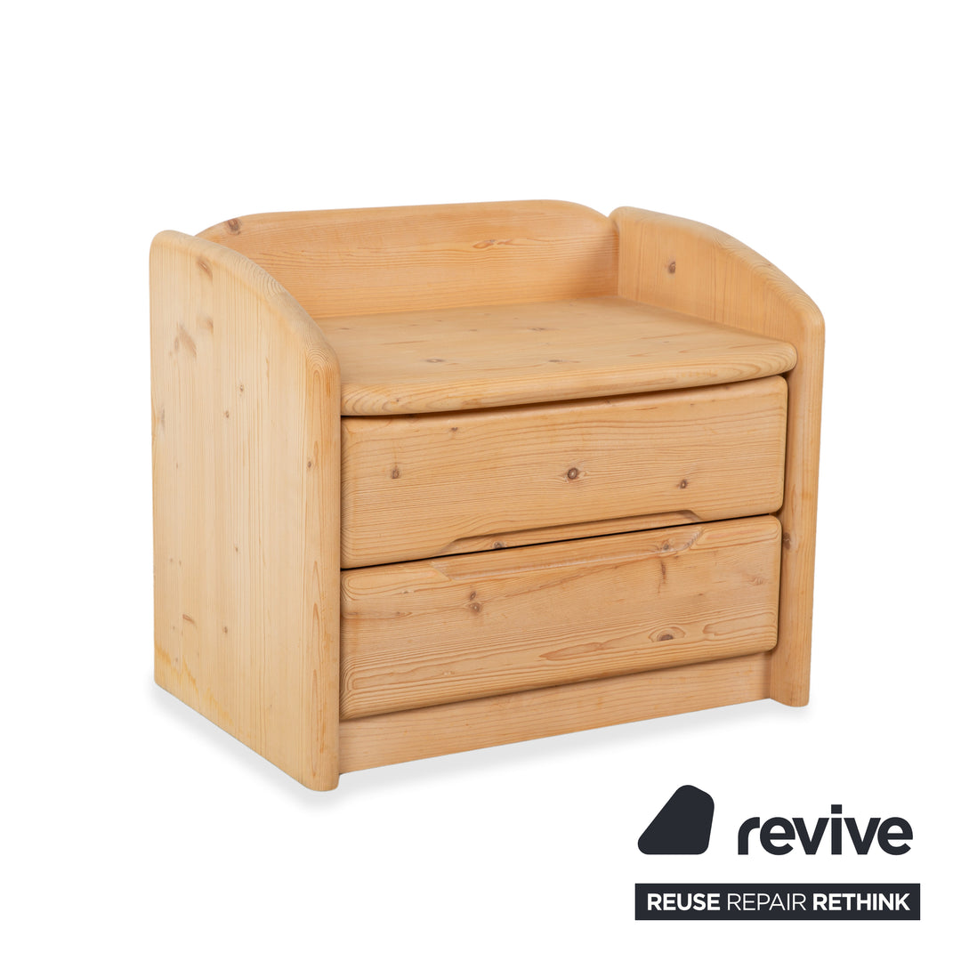 Team7 Holz Bett 2x Nachtschrank Braun 180x200 cm manuelle Funktion