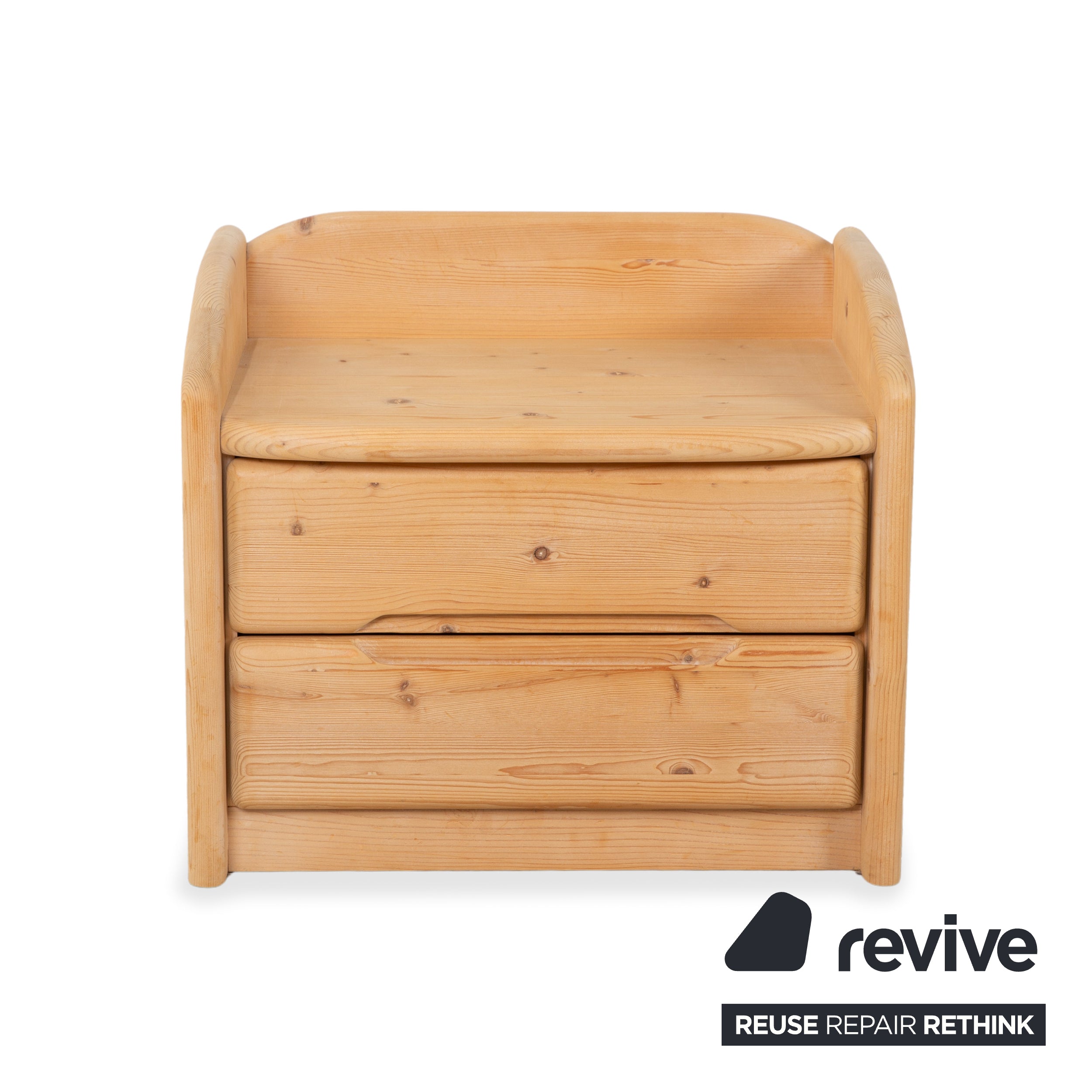 Team7 Holz Bett 2x Nachtschrank Braun 180x200 cm manuelle Funktion