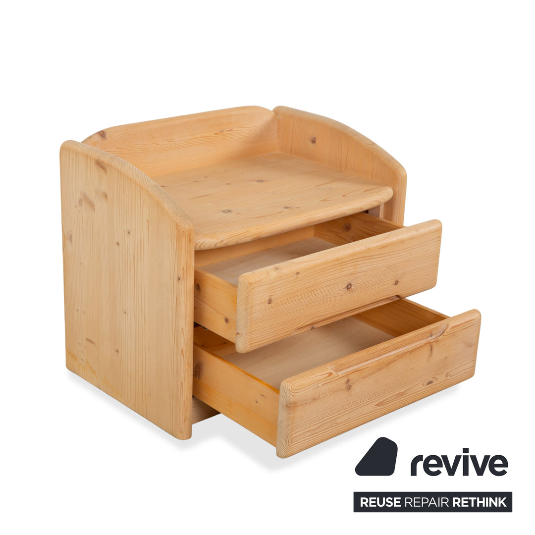 Team7 Holz Bett 2x Nachtschrank Braun 180x200 cm manuelle Funktion