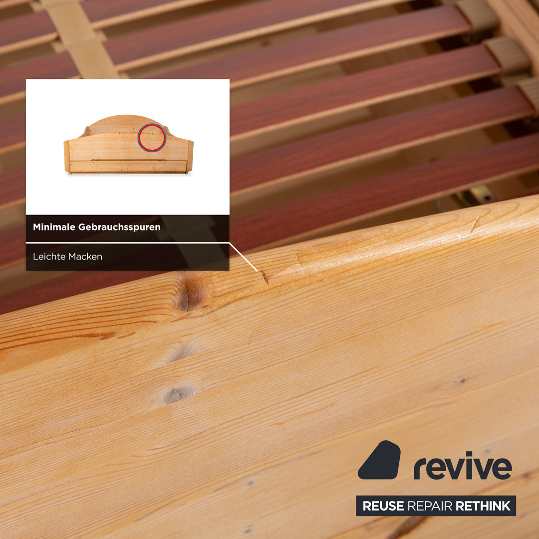 Team7 Wooden Bed Brown 180x200 Manual Function