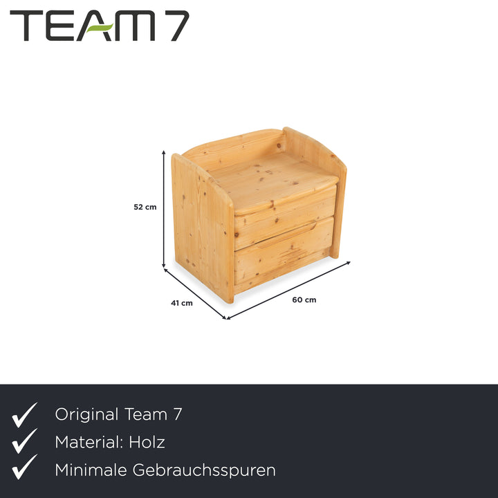 Table de chevet en bois marron Team7