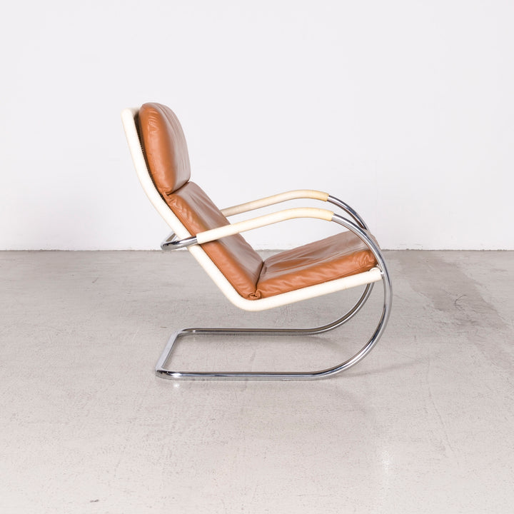Tecta D35 C35 Designer Leather Cantilever Armchair Stool Brown Genuine Leather Chair #8019
