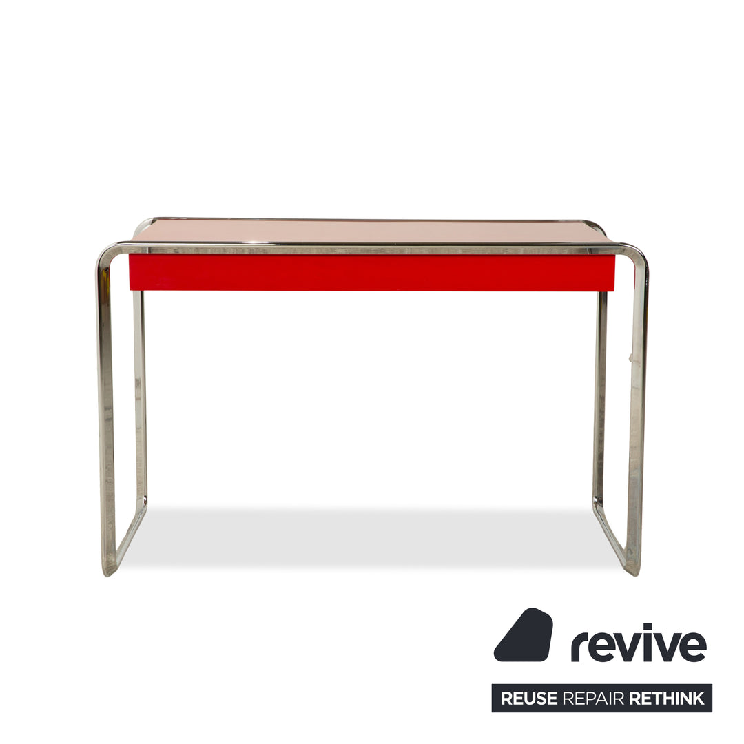 Tecta Oblique Steel Desk Red incl. Drawers Home Office