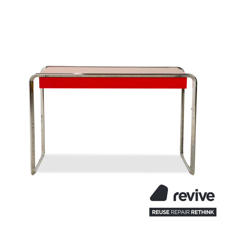 Tecta Oblique Steel Desk Red incl. Drawers Home Office