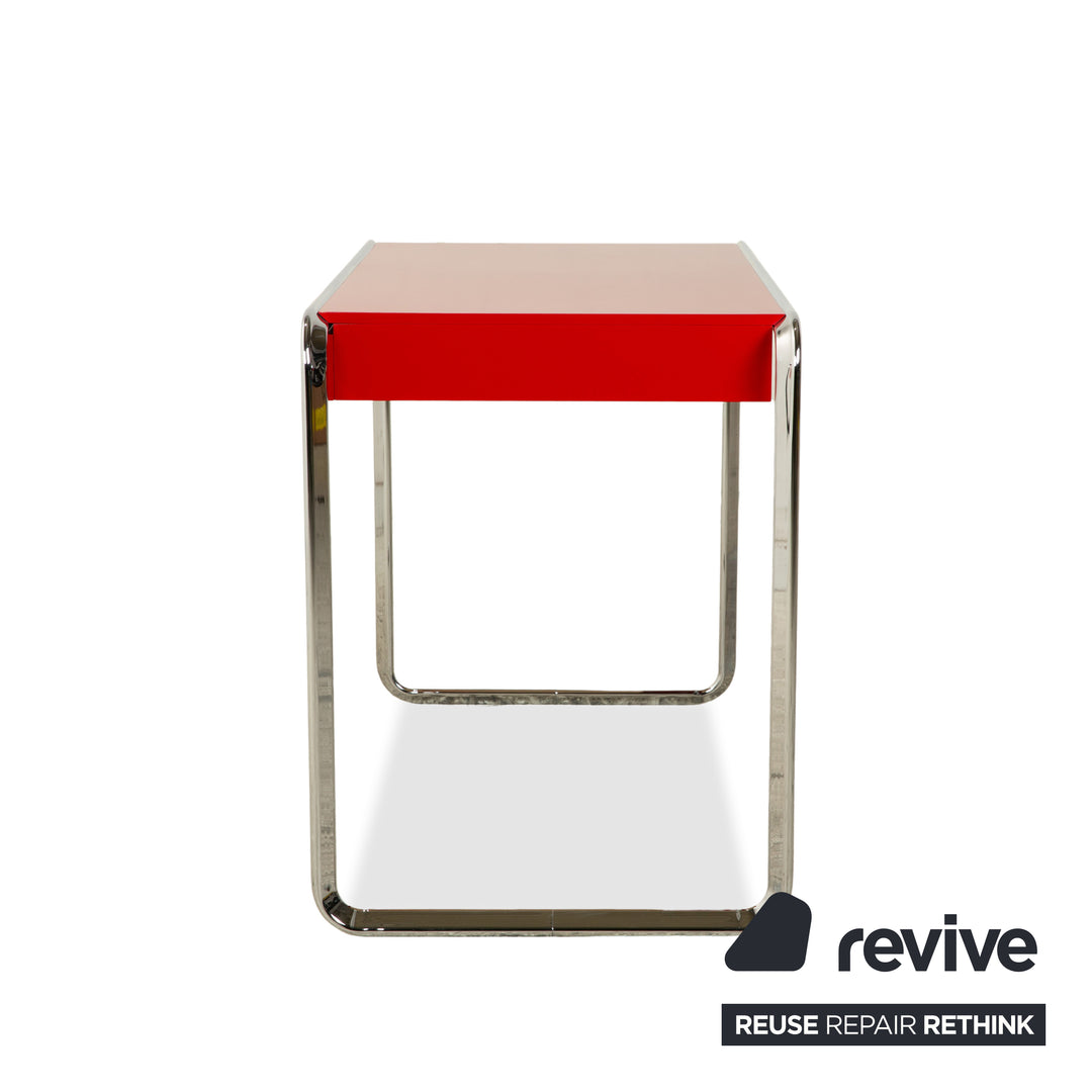 Tecta Oblique Steel Desk Red incl. Drawers Home Office
