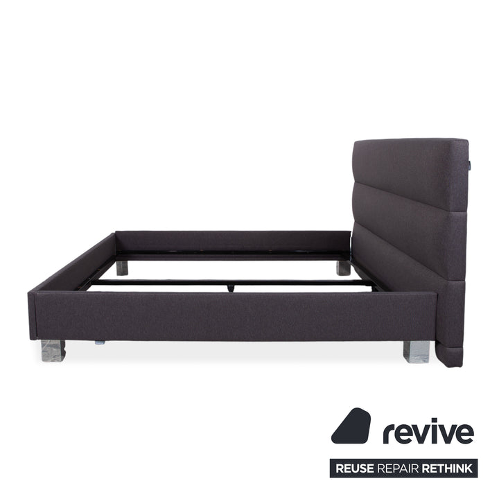 Tempur Upholstered Bed Black Gray Bedroom