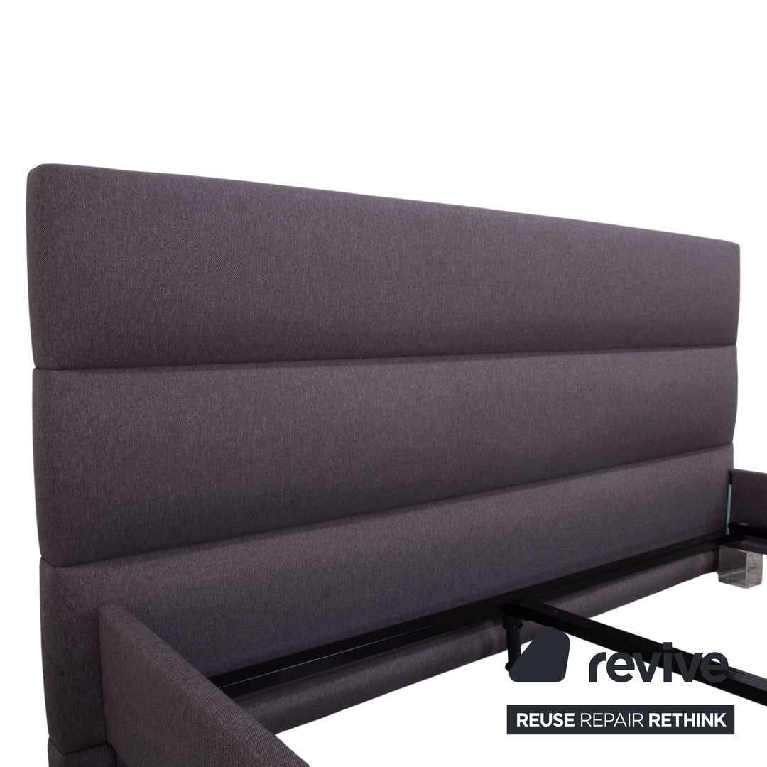 Tempur Polsterbett Schwarz Grau Schlafzimmer