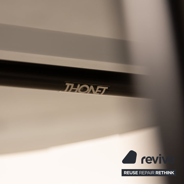 Thonet glass coffee table black 70 x 70 x 60 cm