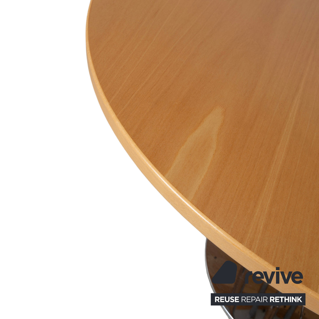 Thonet Wooden Dining Table Brown Extendable 120–240 x 120 cm