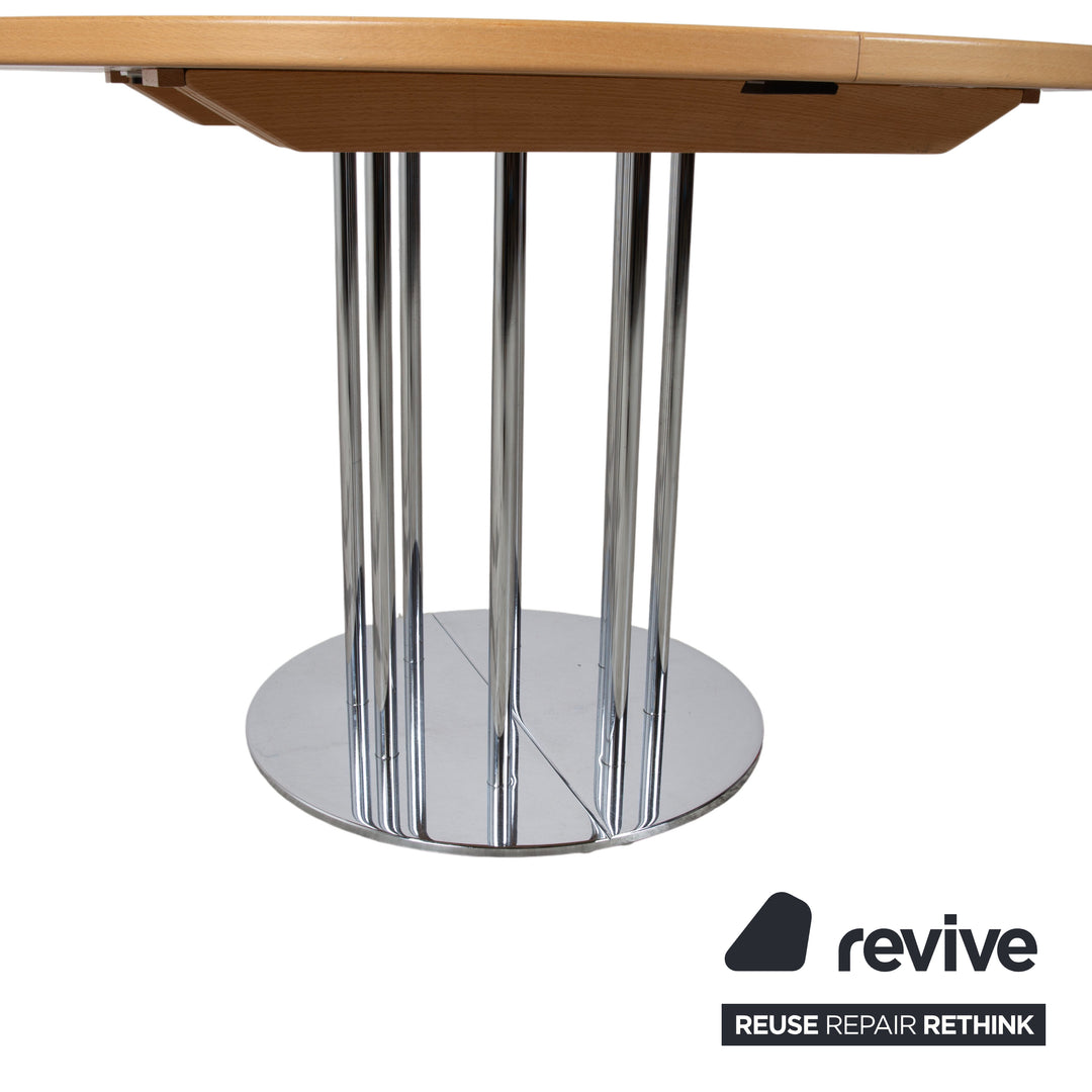 Thonet Holz Esstisch Braun Ausziehfunktion 120–240 x 120 cm