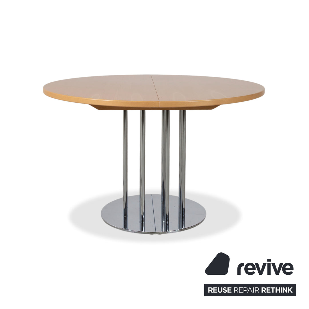 Thonet Holz Esstisch Braun Ausziehfunktion 120–240 x 120 cm
