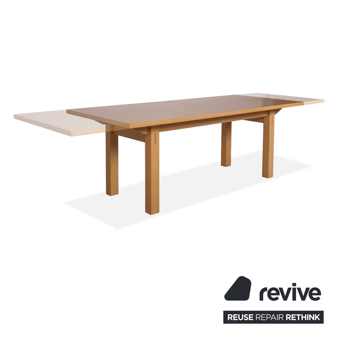 Thonet Wooden Dining Table Brown Extendable Dining Room 200-282 x 90 cm