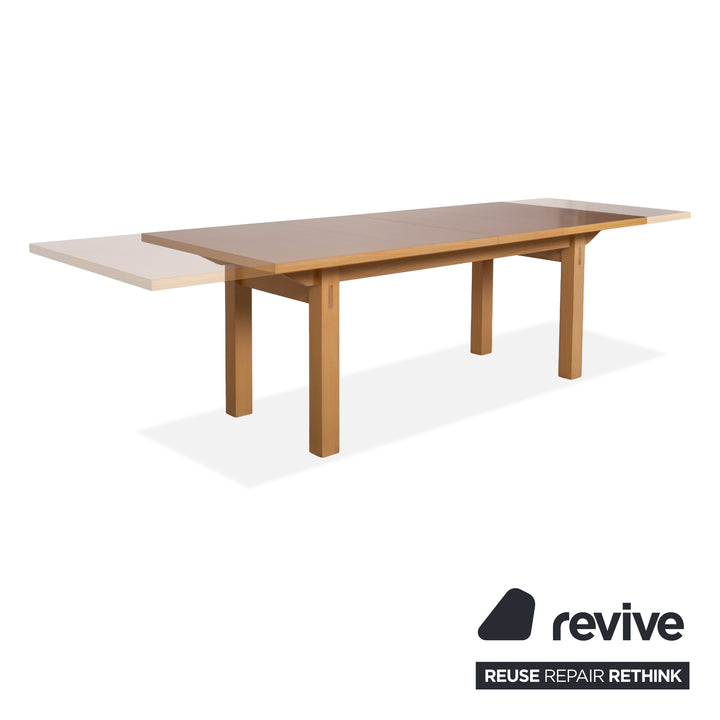 Thonet Wooden Dining Table Brown Extendable Dining Room 200-282 x 90 cm