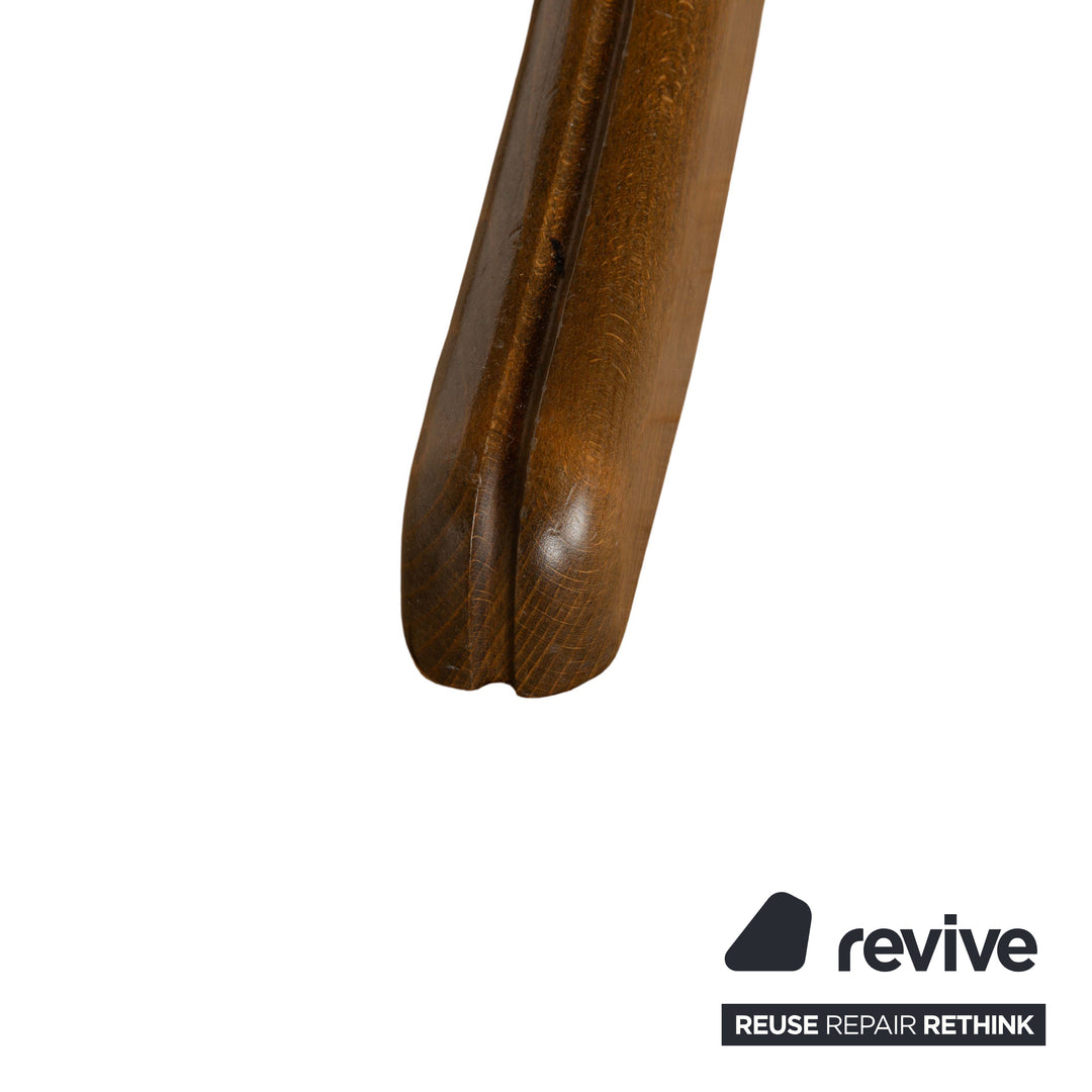 Thonet wooden dining table brown extendable dining room