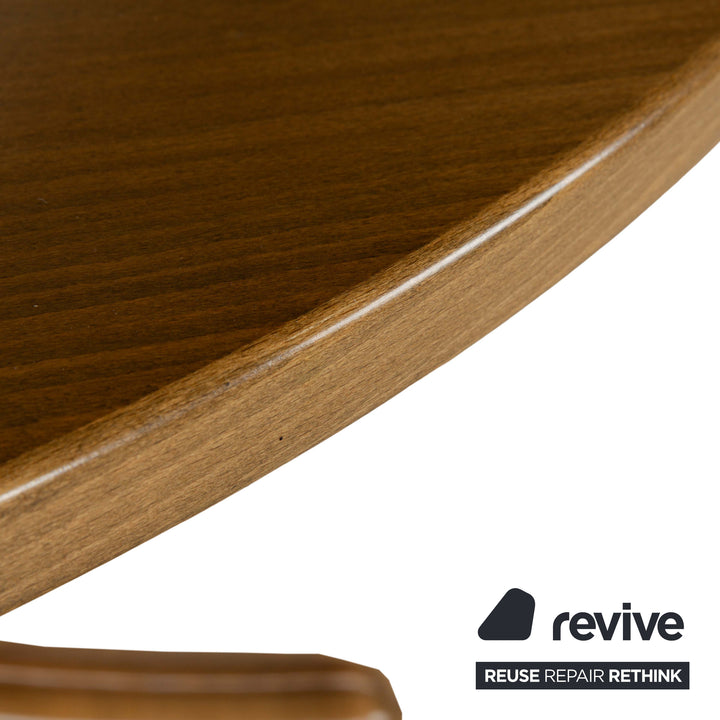 Thonet wooden dining table brown extendable dining room