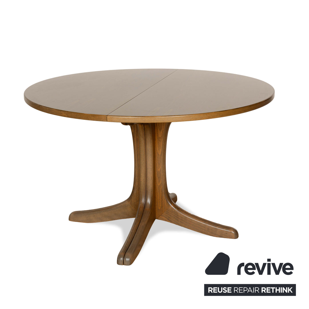 Thonet wooden dining table brown extendable dining room