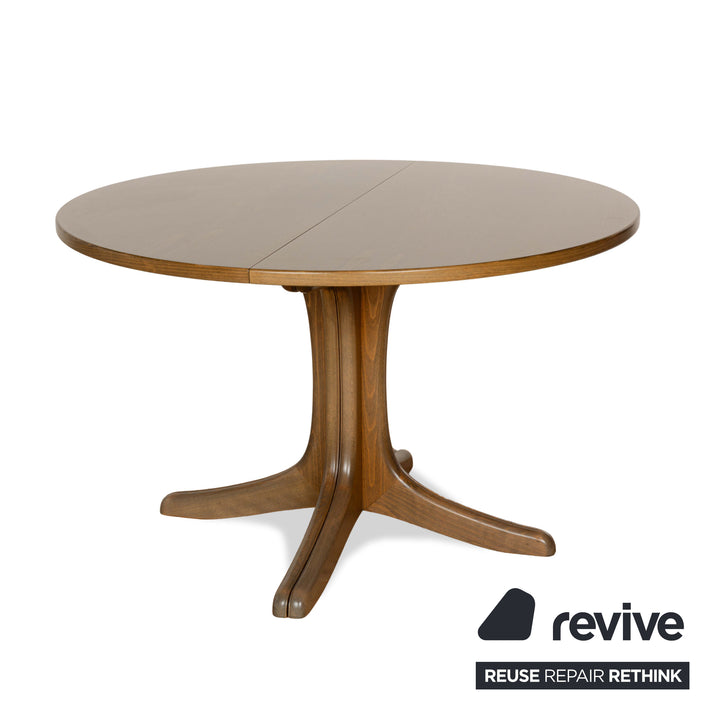 Thonet wooden dining table brown extendable dining room