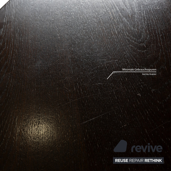 Thonet wooden dining table brown extendable round 120-240 x 120 cm