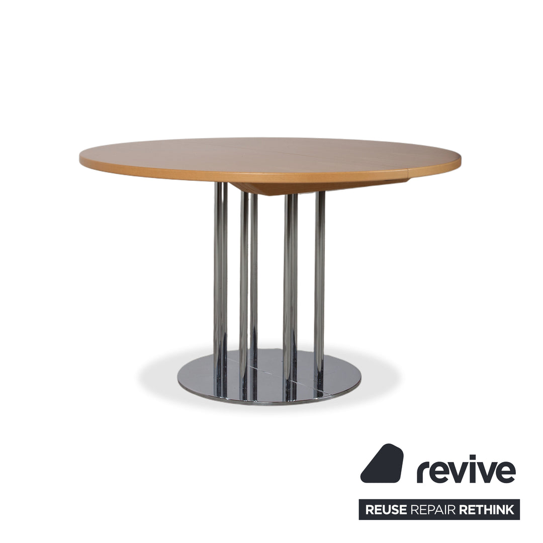 Thonet Holz Esstisch Braun Ausziehfunktion 120–240 x 120 cm