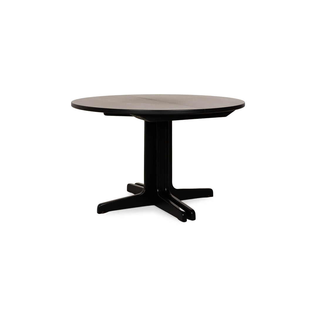 Thonet Wooden Table Black Extension Function Solid Wood 120-300 x 120 x 74 cm